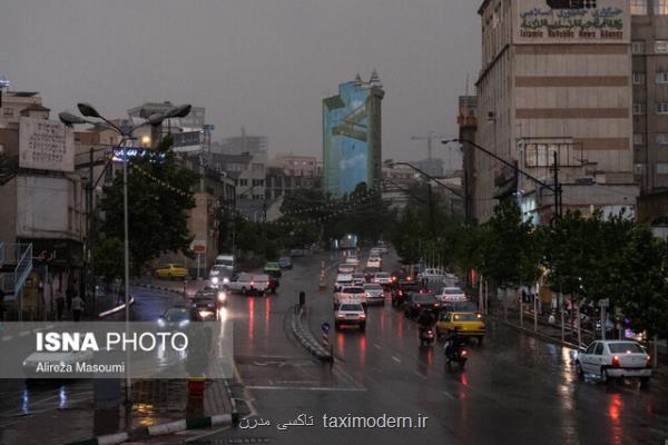 رگبار و رعد و برق در تهران