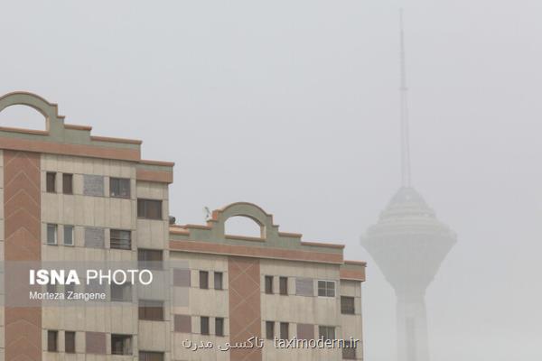 نفوذ و گسترش گرد و غبار در غرب وجنوب تهران