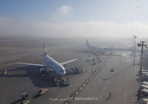 لغو ۵ پرواز فرودگاه اهواز به علت گرد و غبار امروز