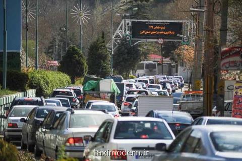 آخرین وضعیت ترافیكی محورهای كشور، ترافیك محورهای شمالی همچنان پرحجم و نیمه سنگین است