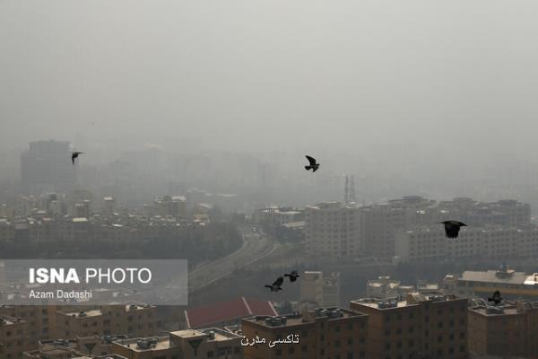 تداوم آلودگی هوای تهران طی امروز